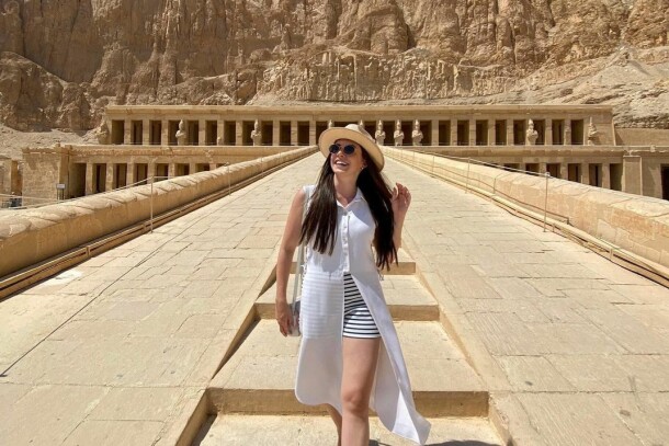 Луксор на самолете